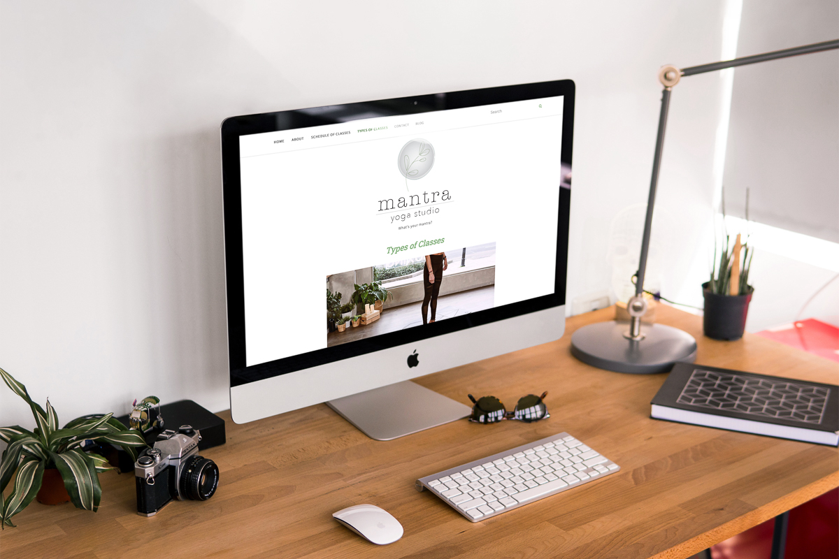 mantra yoga studio responsive web design