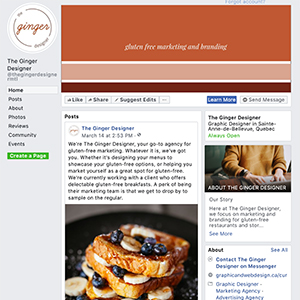 Example of a Facebook retail banner