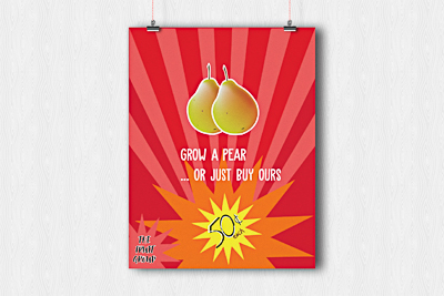 poster with pears on it