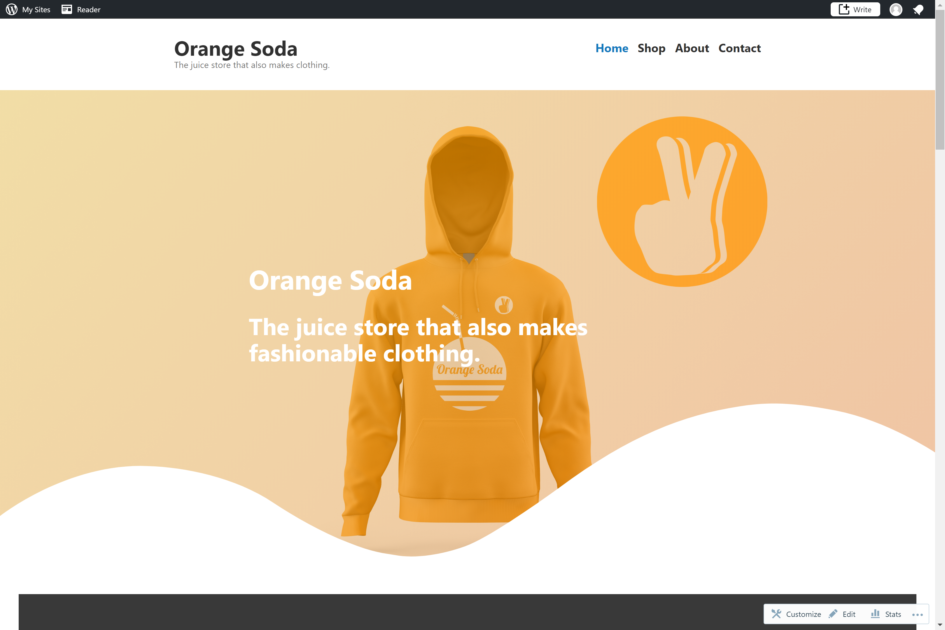 Orange Soda website