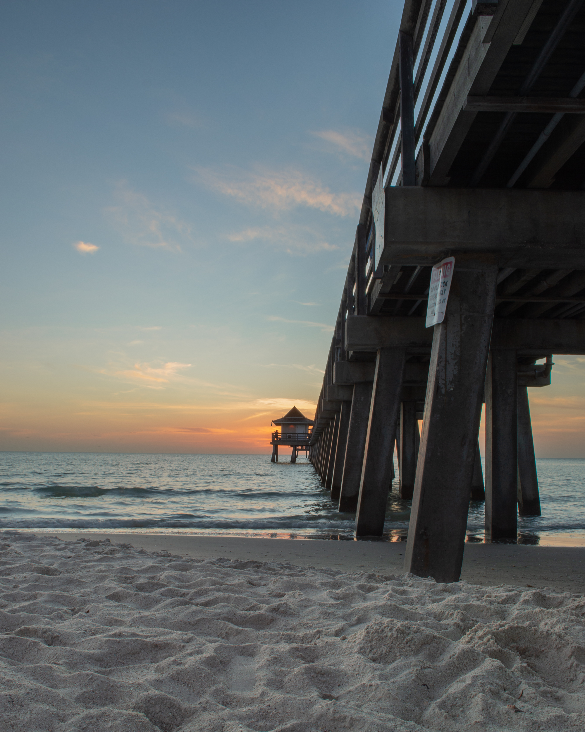 Sunset by the beach in Naples, Florida