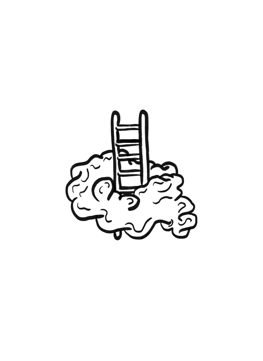 Sketch entitled Ladders, for the late Mac Miller