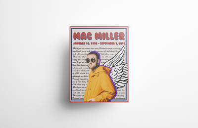 Poster made for the late MAc Miller