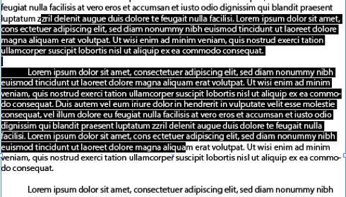 An image of highlighted text. An example showing how to use the Copy paste keyboard shortcut